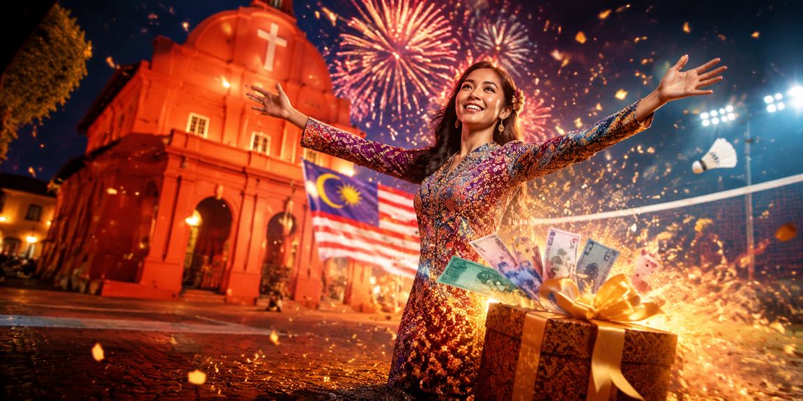 Suasana pertaruhan kasino bermotif batik di Melaka Malaysia